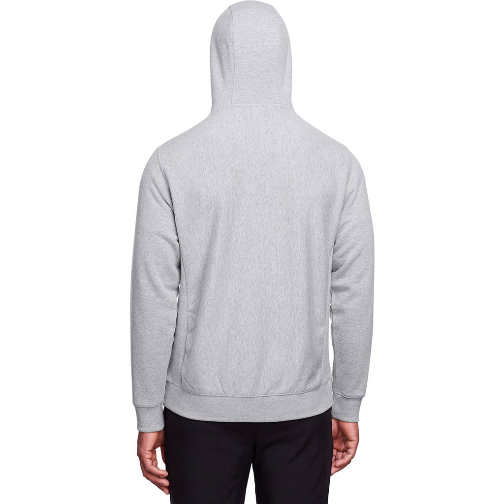 Team 365 Men's Athletic Heather Zone HydroSport Heavyweight Full-Zip Hooded Sweatshirt