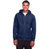 Team 365 Men's Sport Dark Navy Zone HydroSport Heavyweight Full-Zip Hooded Sweatshirt