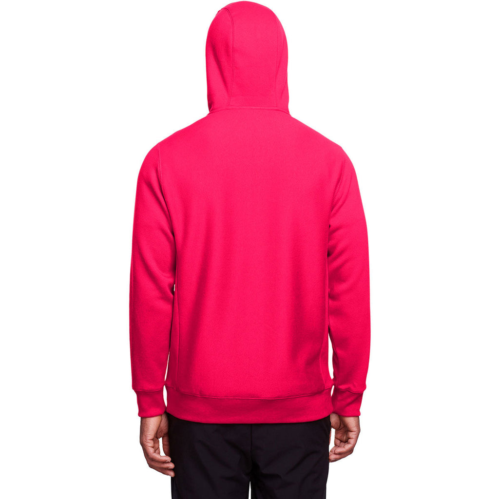 Team 365 Men's Sport Red Zone HydroSport Heavyweight Full-Zip Hooded Sweatshirt