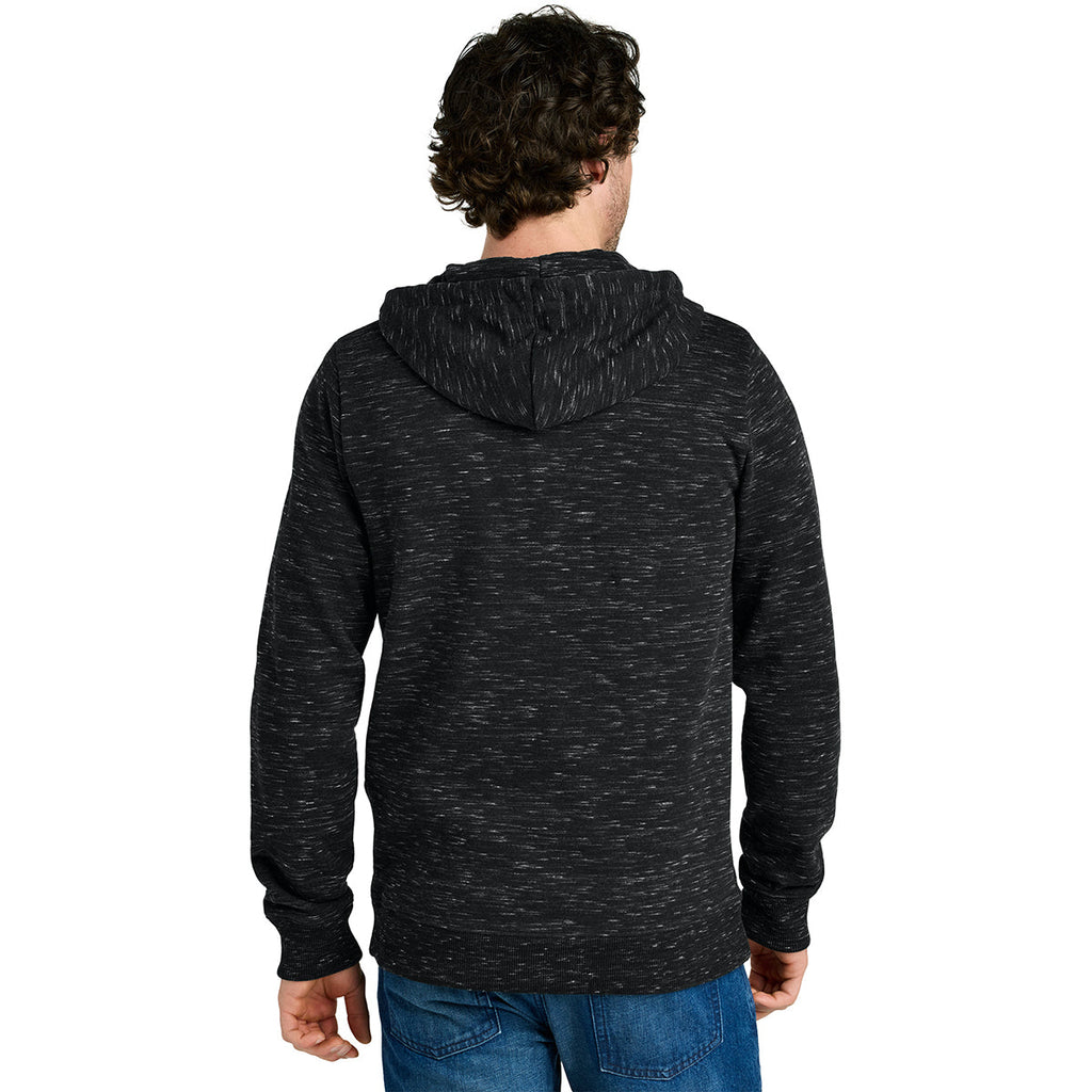 tentree Men's Meteorite Black Space Dye Space Dye Fleece Full-Zip Hoodie