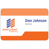 Beacon White Tucson Plastic Name Badge with Super Grip Magnet Attachment: 3