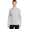 Vineyard Vines Unisex Grey Heather/Blue Blazer Long Sleeve Pocket T-Shirt