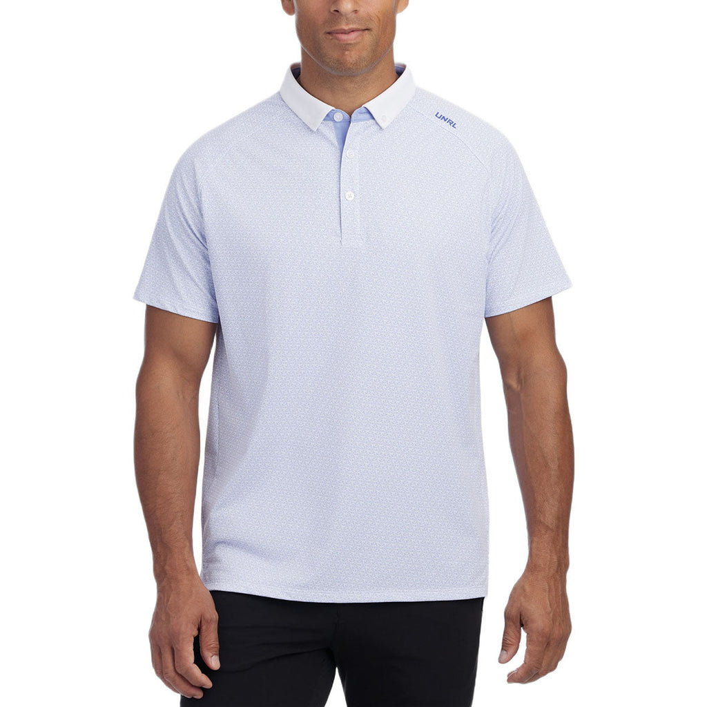 UNRL Men's Lavender Vector Polo