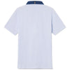 UNRL Men's Sky Blue Vector Polo