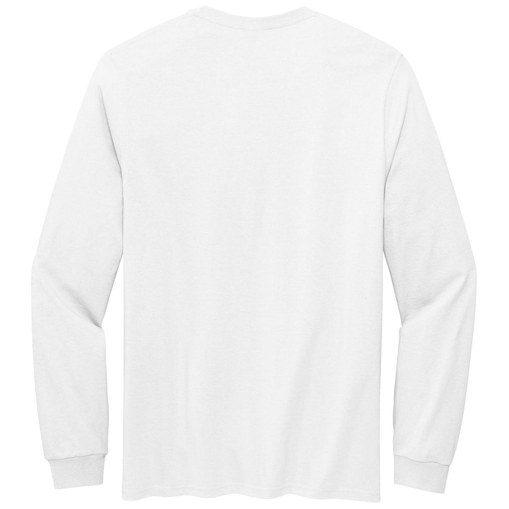 Volunteer Knitwear Unisex White Chore Long Sleeve Tee