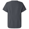 Jaanuu Women's Carbon Grey Rhena Essential 1-Pocket Scrub V-Neck Top