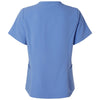 Jaanuu Women's Ceil Blue Calix Fit & Flare Scrub V-Neck Top