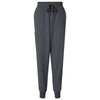 Jaanuu Women's Carbon Grey Silex Knit-Waist Scrub Joggers