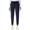 Jaanuu Women's Midnight Navy Silex Knit-Waist Scrub Joggers