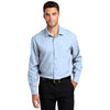Port Authority Men's Cloud Blue Long Sleeve Performance Staff Shirt