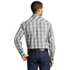 Port Authority Men's Shadow Grey Everyday Plaid Shirt