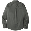 Port Authority Men's Storm Grey Long Sleeve SuperPro React Twill Shirt