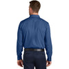 Port Authority Men's Mediterranean Blue Long Sleeve Nailhead Easy Care Shirt