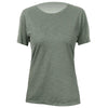 ANETIK Women's Dark Olive Heathered Breeze Tech T-Shirt