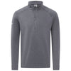 Levelwear Men's Heather Charcoal Calibre Recycled Quarter Zip