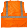 Xtreme Visibility Unisex Orange Value Class 2 Zip Mesh Vest