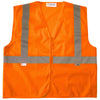 Xtreme Visibility Unisex Orange Value Class 2 Zip Mesh Vest