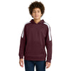 Sport-Tek Youth Maroon/ White Sport-Wick Fleece United Pullover Hoodie