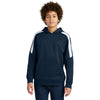 Sport-Tek Youth Navy/ White Sport-Wick Fleece United Pullover Hoodie