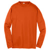 Sport-Tek Youth Deep Orange Long Sleeve PosiCharge Competitor Tee