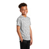 Sport-Tek Youth White PosiCharge Digi Camo Short Sleeve Tee