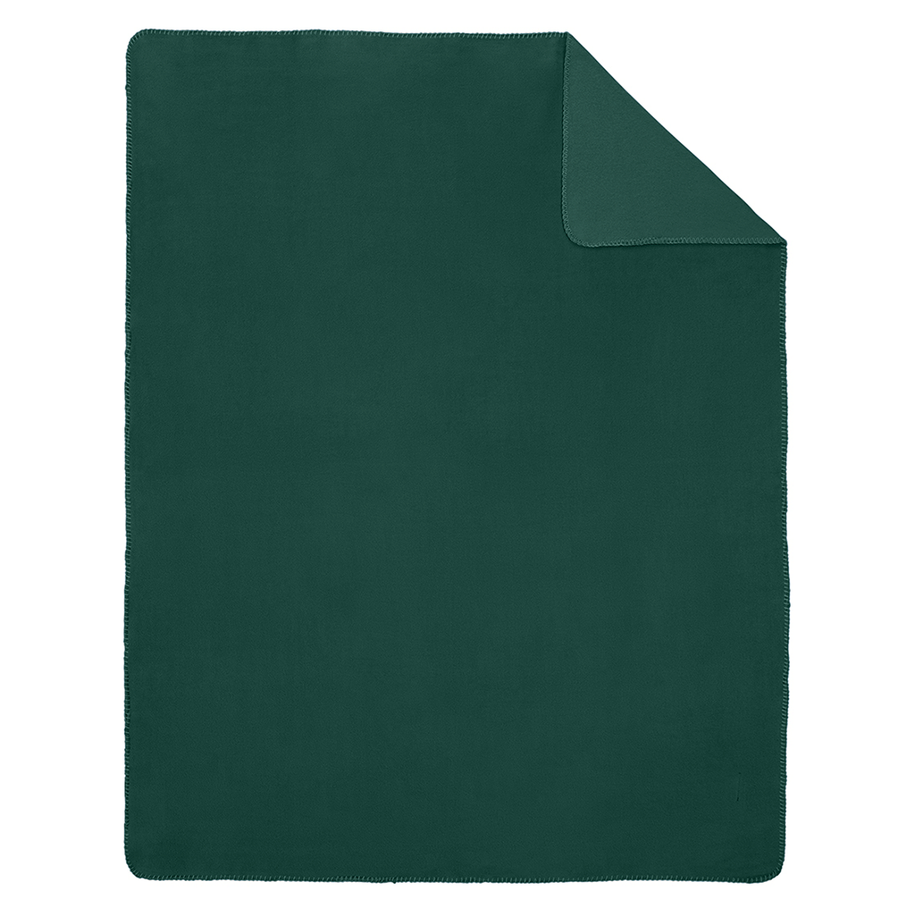 Port Authority Dark Green Value Fleece Blanket with Strap