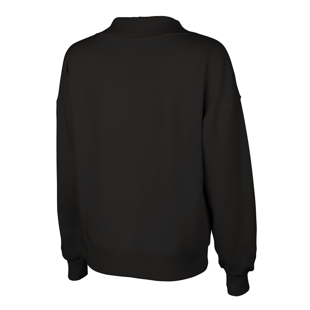 Charles River Women's Black Willow Mock-Neck Sweatshirt