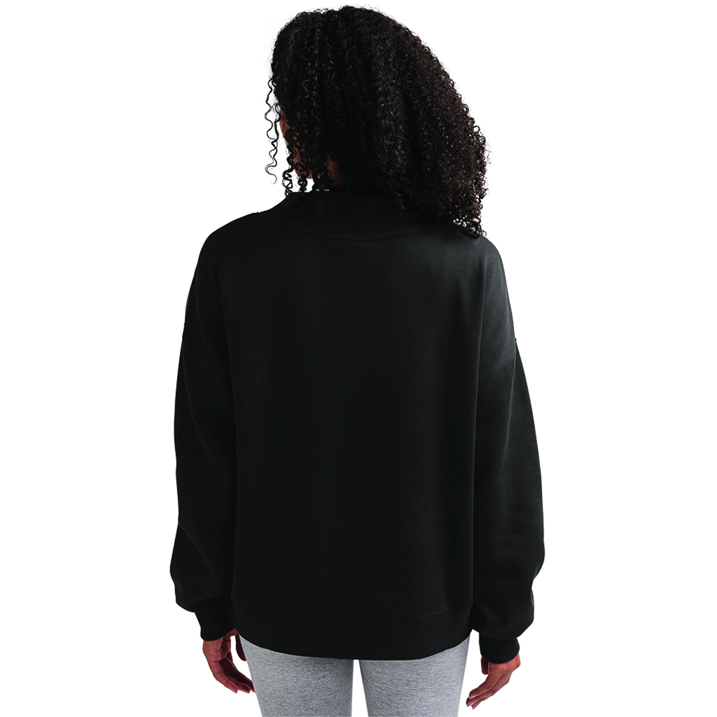 Charles River Women's Black Willow Mock-Neck Sweatshirt