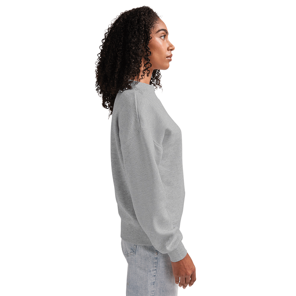 Charles River Women's Heather Grey Willow Mock-Neck Sweatshirt