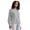 Charles River Women's Heather Grey Willow Mock-Neck Sweatshirt
