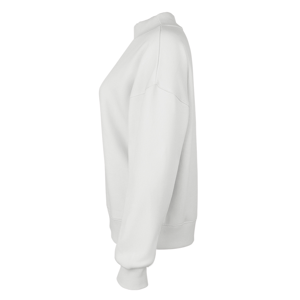 Charles River Women's White Willow Mock-Neck Sweatshirt
