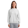 Charles River Women's White Willow Mock-Neck Sweatshirt
