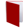Prime Line Red Hardcover Spiral Notebook 5.75