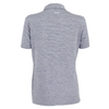 Zusa Women's White/Steel Heather Stripe Polo