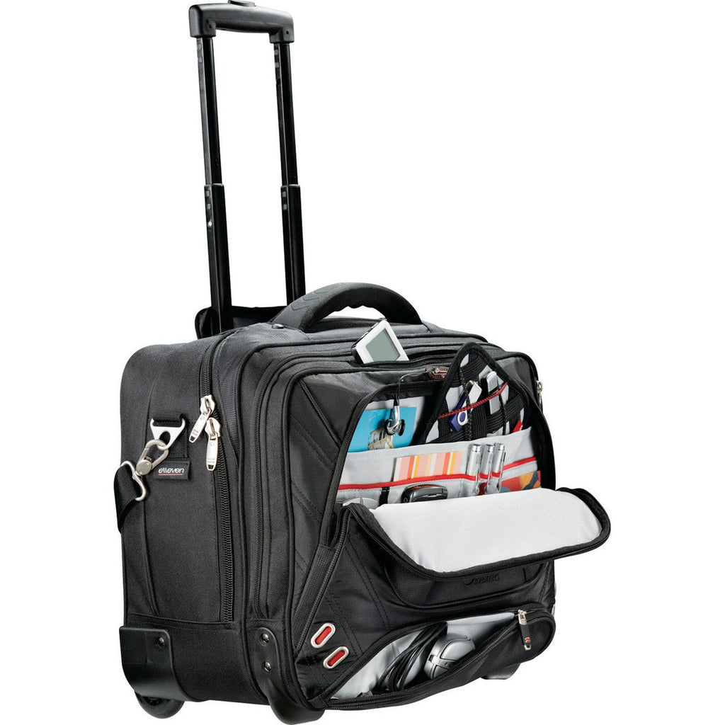 Elleven Black TSA 17" Wheeled Computer Case