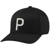 Puma Golf Black Throwback P Snapback Cap