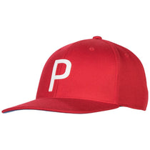 Puma Golf Red Throwback P Snapback Cap