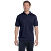 Hanes Men's Deep Royal 5.2 oz. 50/50 EcoSmart Jersey Knit Polo