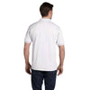 Hanes Men's White 5.2 oz. 50/50 EcoSmart Jersey Knit Polo