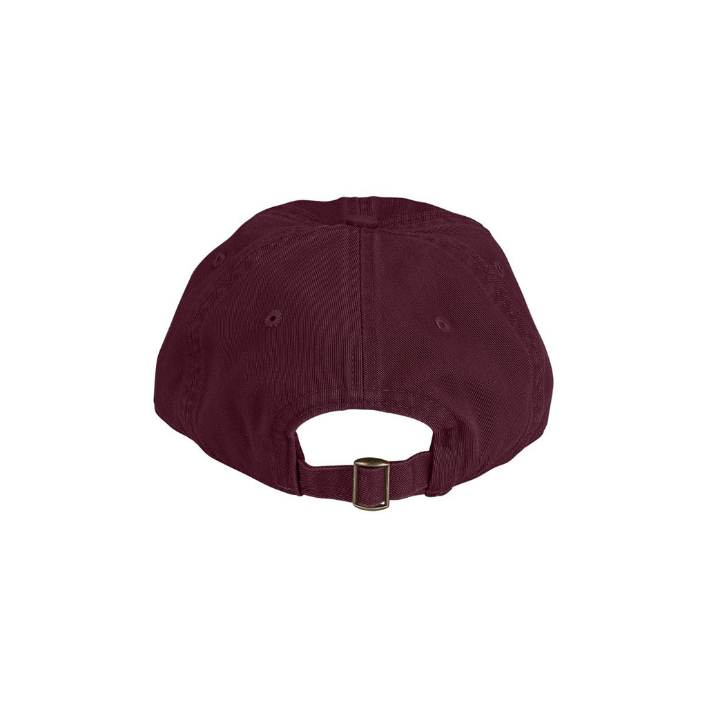 Vantage Men's Deep Maroon Clutch Bio-Washed Unconstructed Twill Cap