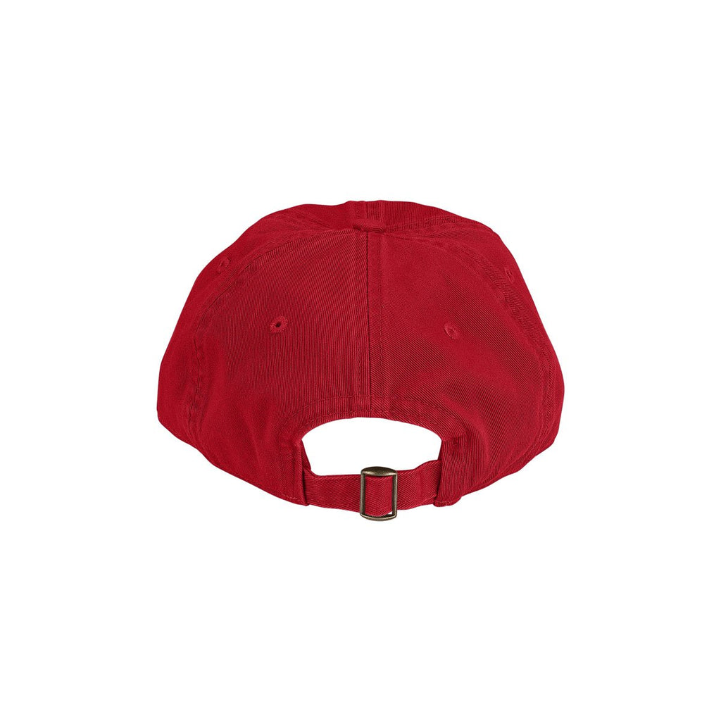 Vantage Men's Red Clutch Bio-Washed Unconstructed Twill Cap