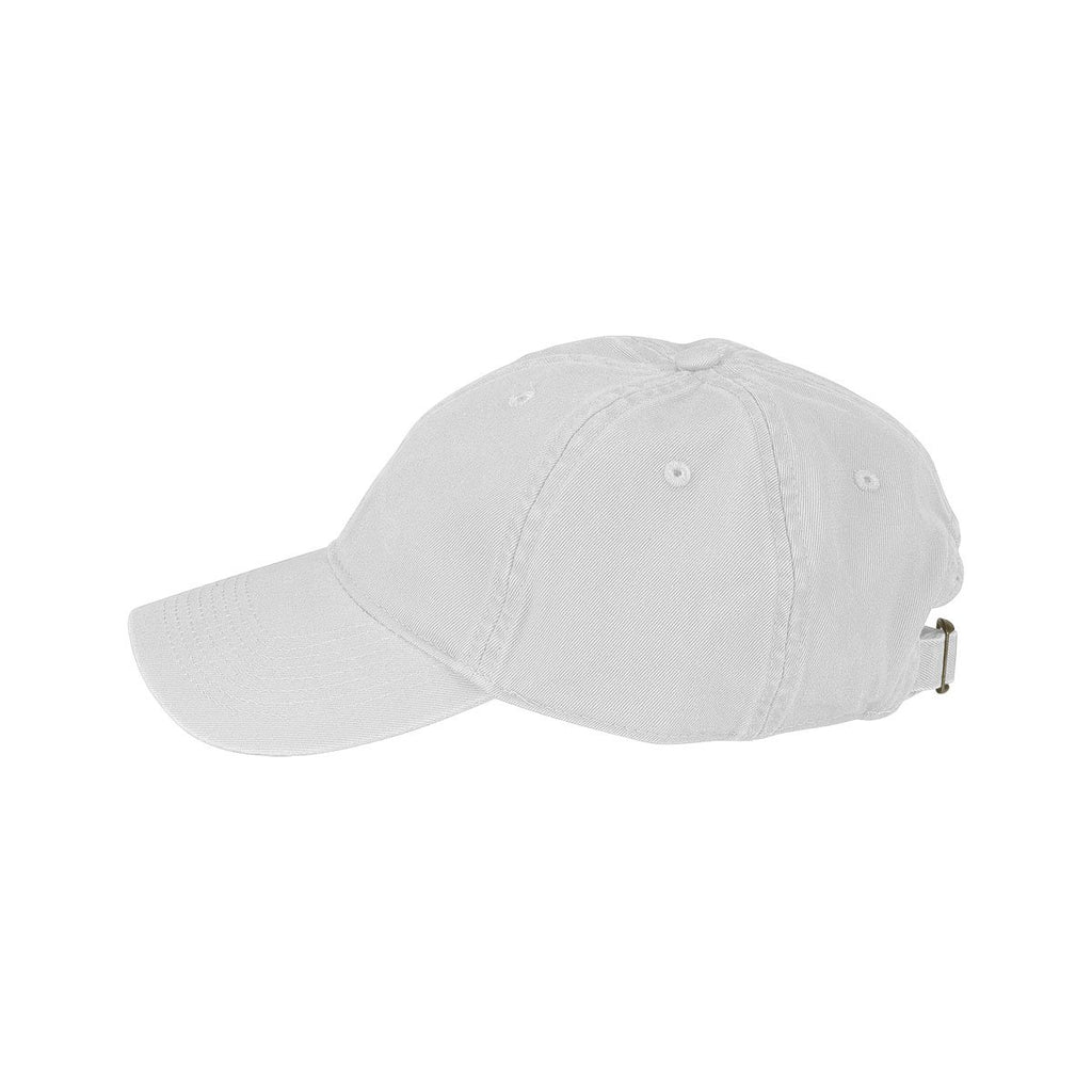 Vantage Men's White Clutch Bio-Washed Unconstructed Twill Cap
