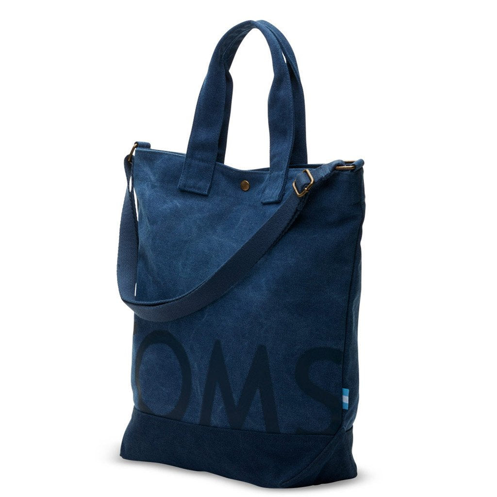TOMS Navy Compass Tote