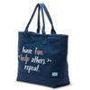TOMS Navy Have Fun Tote