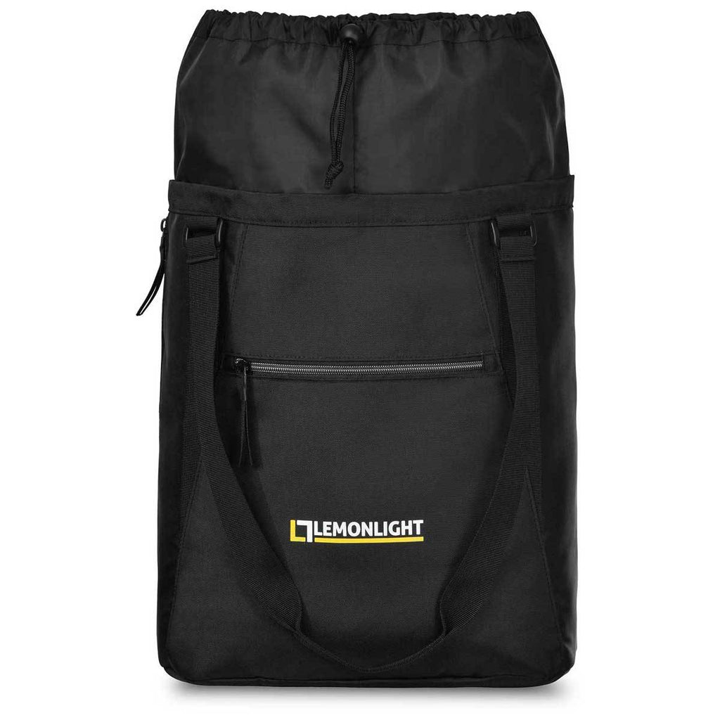 Gemline Black Leighton Gym Tote