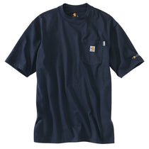 Carhartt Men's Dark Navy Flame-Resistant Force Cotton Short Sleeve T-Shirt