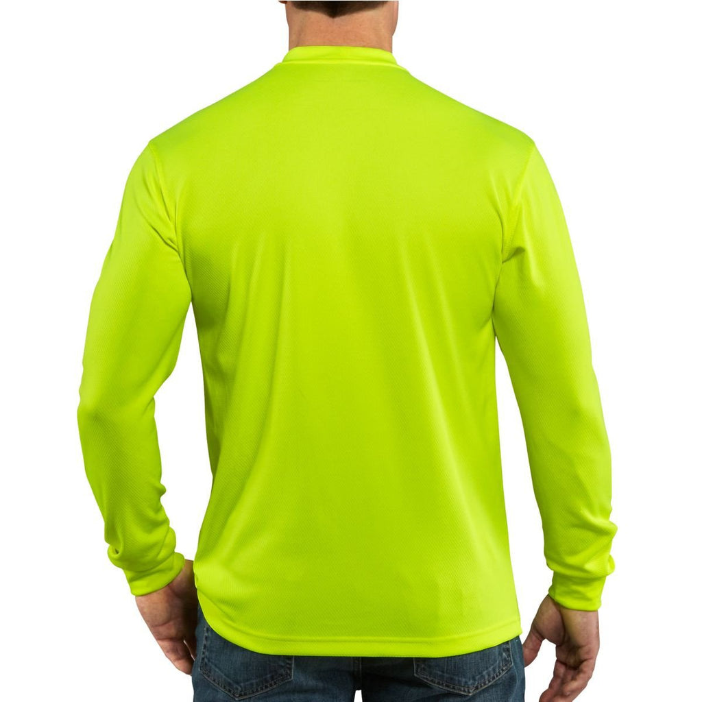 Carhartt Men's Brite Lime High Visibility Color Enhanced Long Sleeve Tee