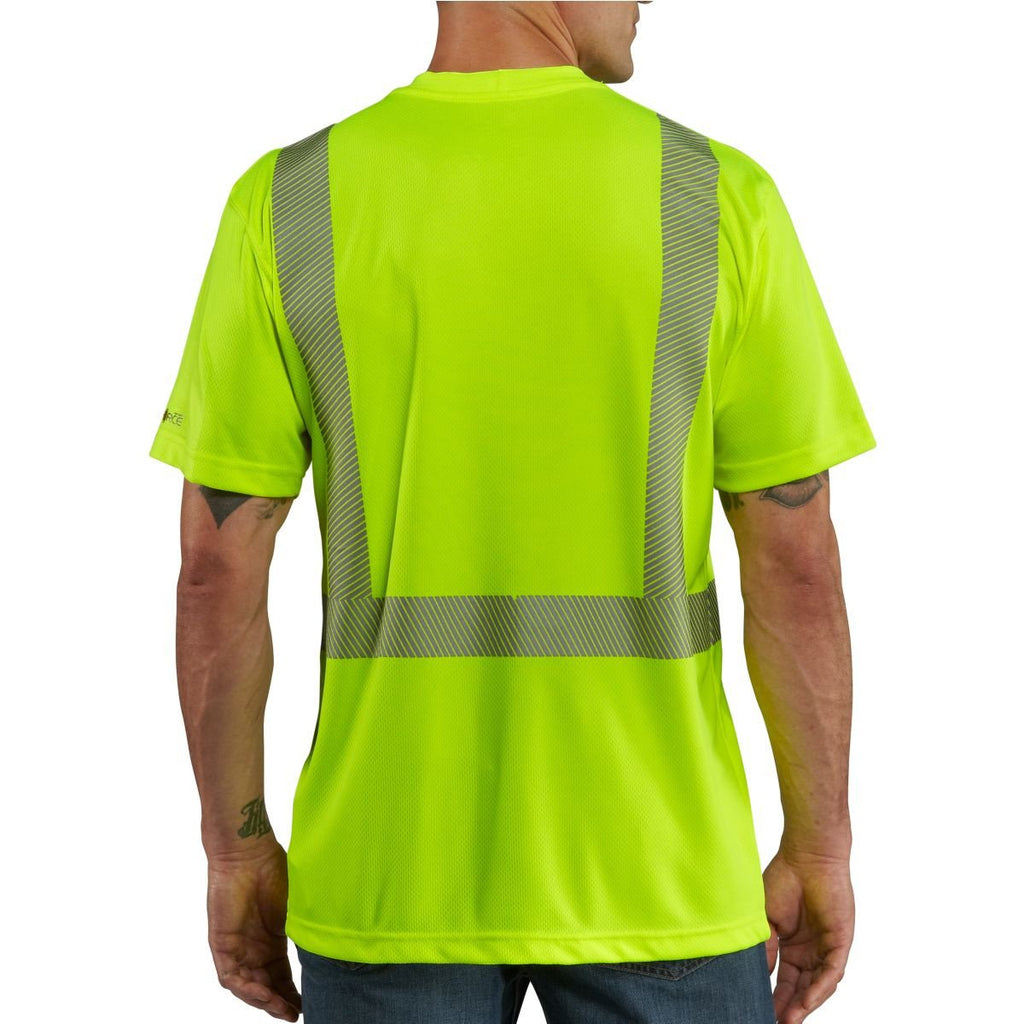 Carhartt Men's Brite Lime High Visibility Force Short Sleeve Class 2 Tee