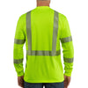 Carhartt Men's Brite Lime High Visibility Force Long Sleeve Class 3 Tee