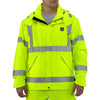 Carhartt Men's Brite Lime High Visibility Class 3 Waterproof Jacket